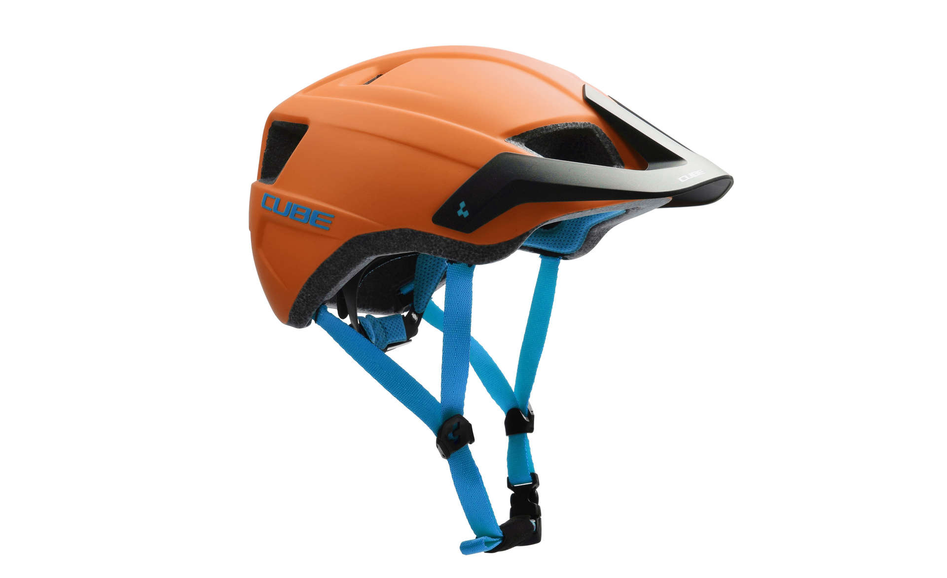 Cube CMPT MTB Fietshelm Oranje/Blauw