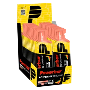 PowerBar Powergel Sodium Aardbei/Banaan Gel 24 stuks