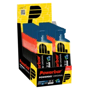 PowerBar Powergel Cafeïne Zwarte Bes Gel 24 stuks