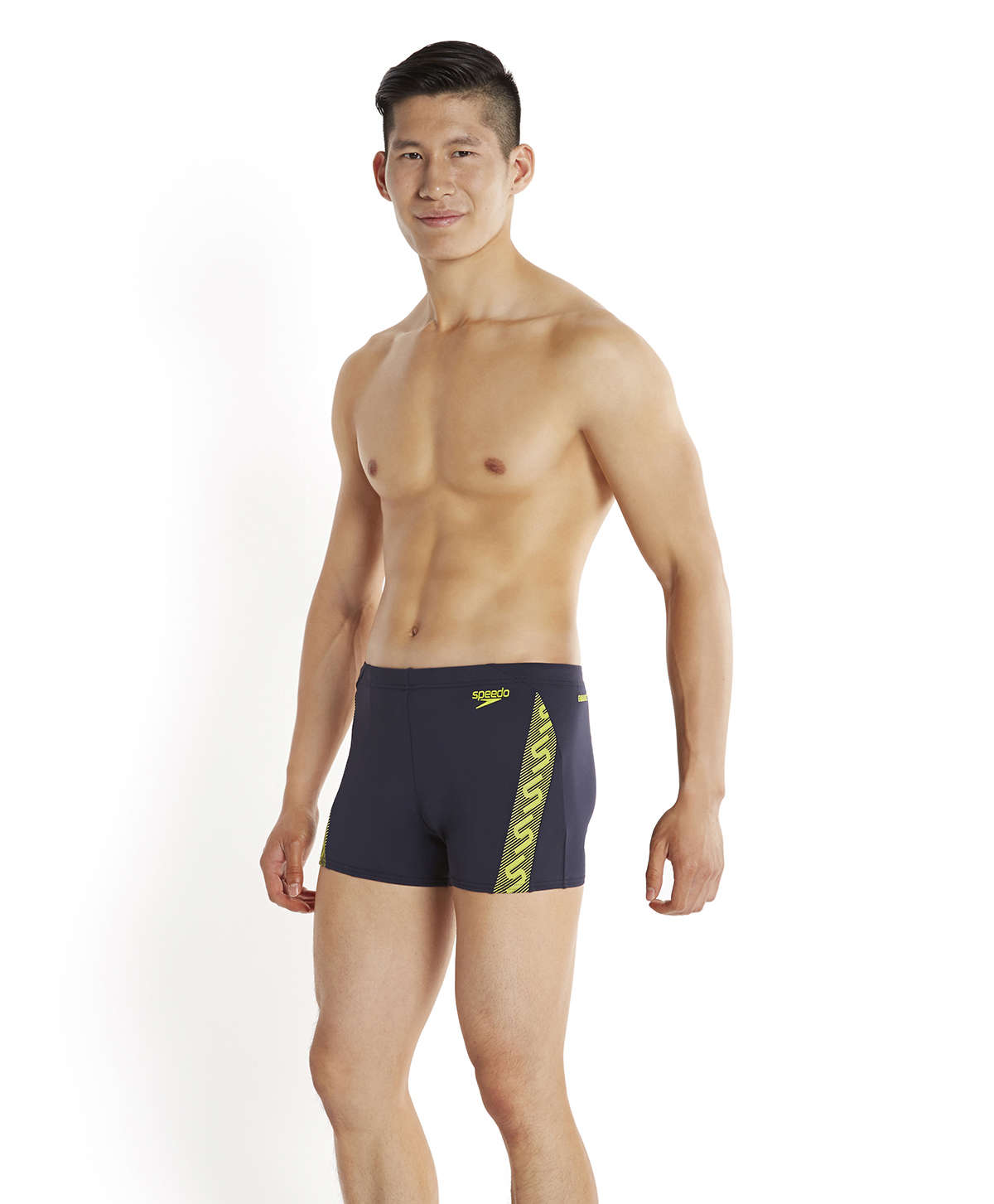 Speedo Endurance Monogram Zwembroek Blauw/Geel Heren