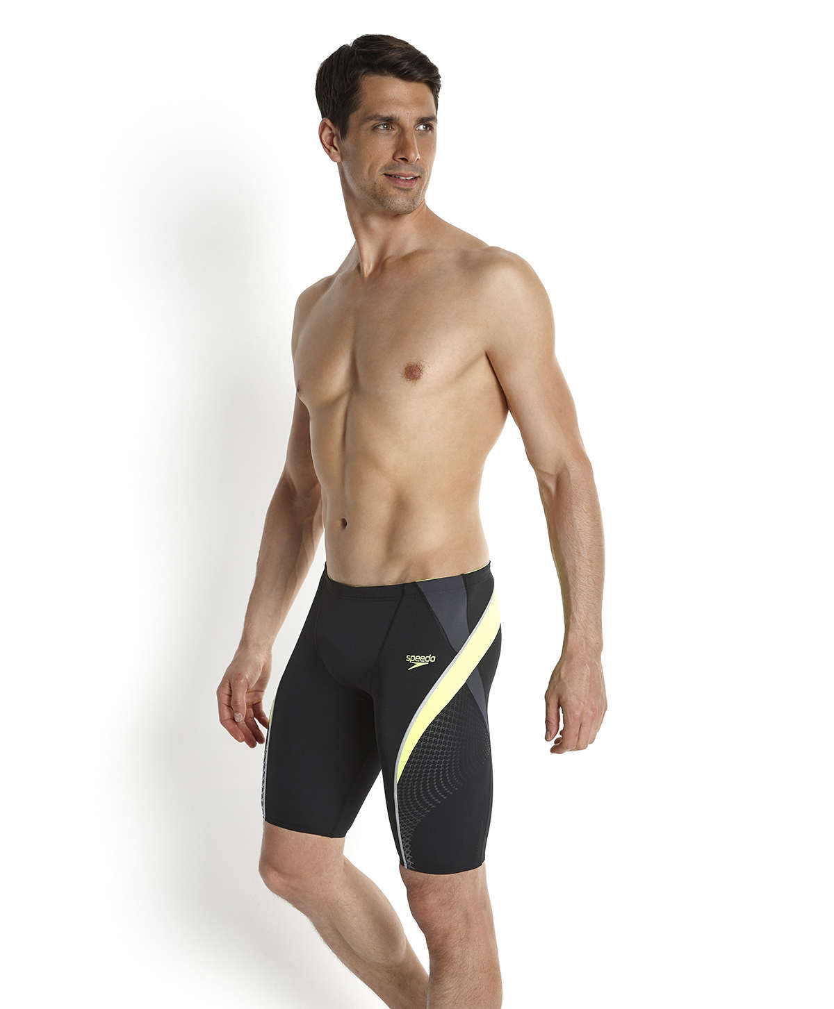 Speedo Endurance Jammer Zwembroek Zwart/Geel Heren