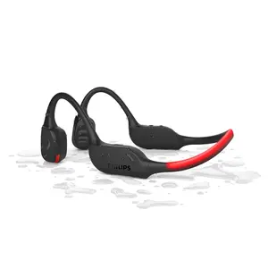 Philips GO Sports Open Ear Koptelefoon met LED Zwart/Rood