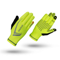 GripGrab Running Expert Handschoenen Hi-Vis Fluo Geel