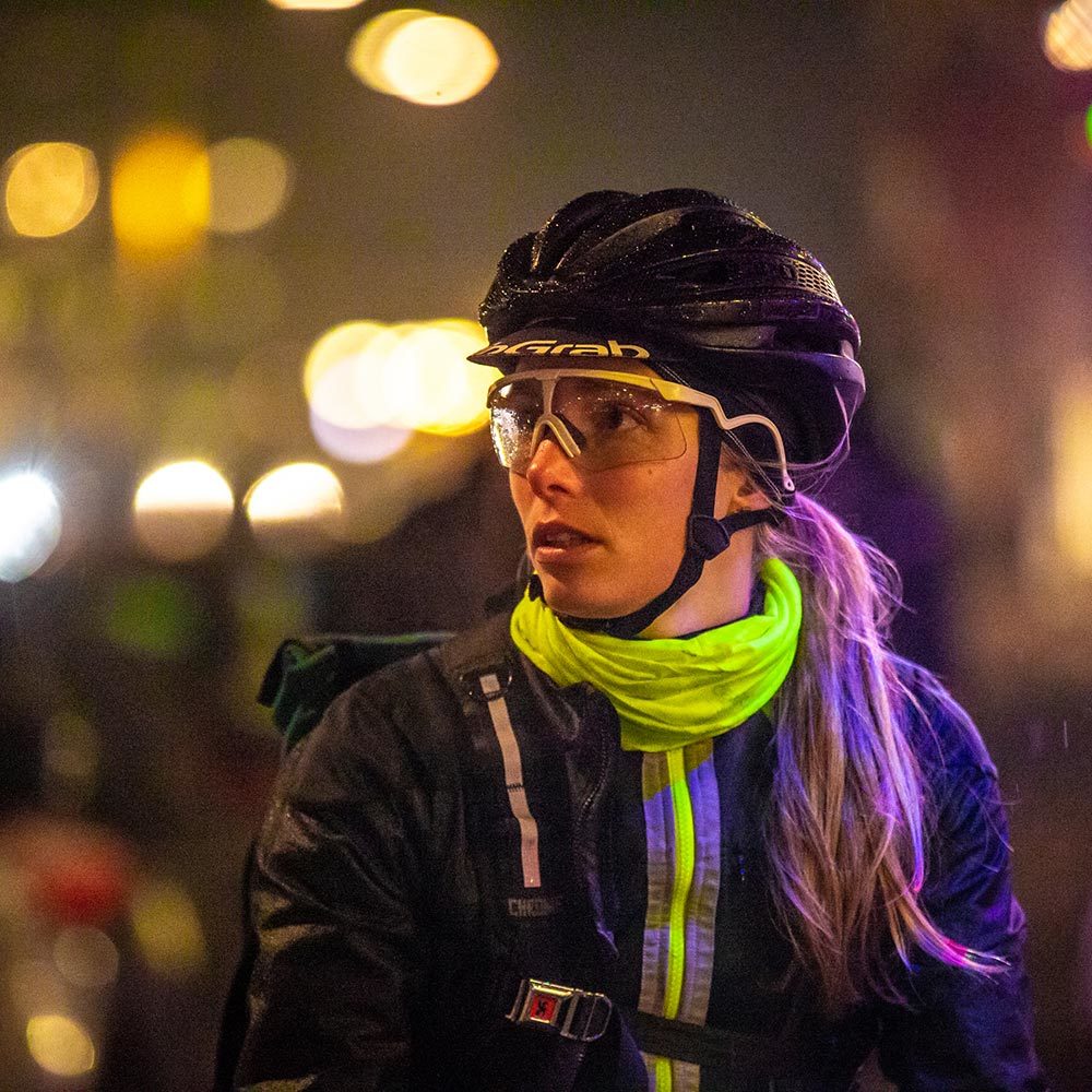 GripGrab Multifunctionele Neck Warmer Reflective Hi-Vis Geel