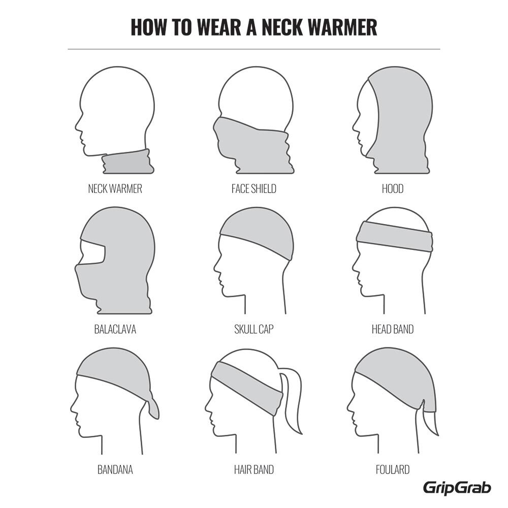 GripGrab Multifunctionele Neck Warmer Reflective Hi-Vis Geel
