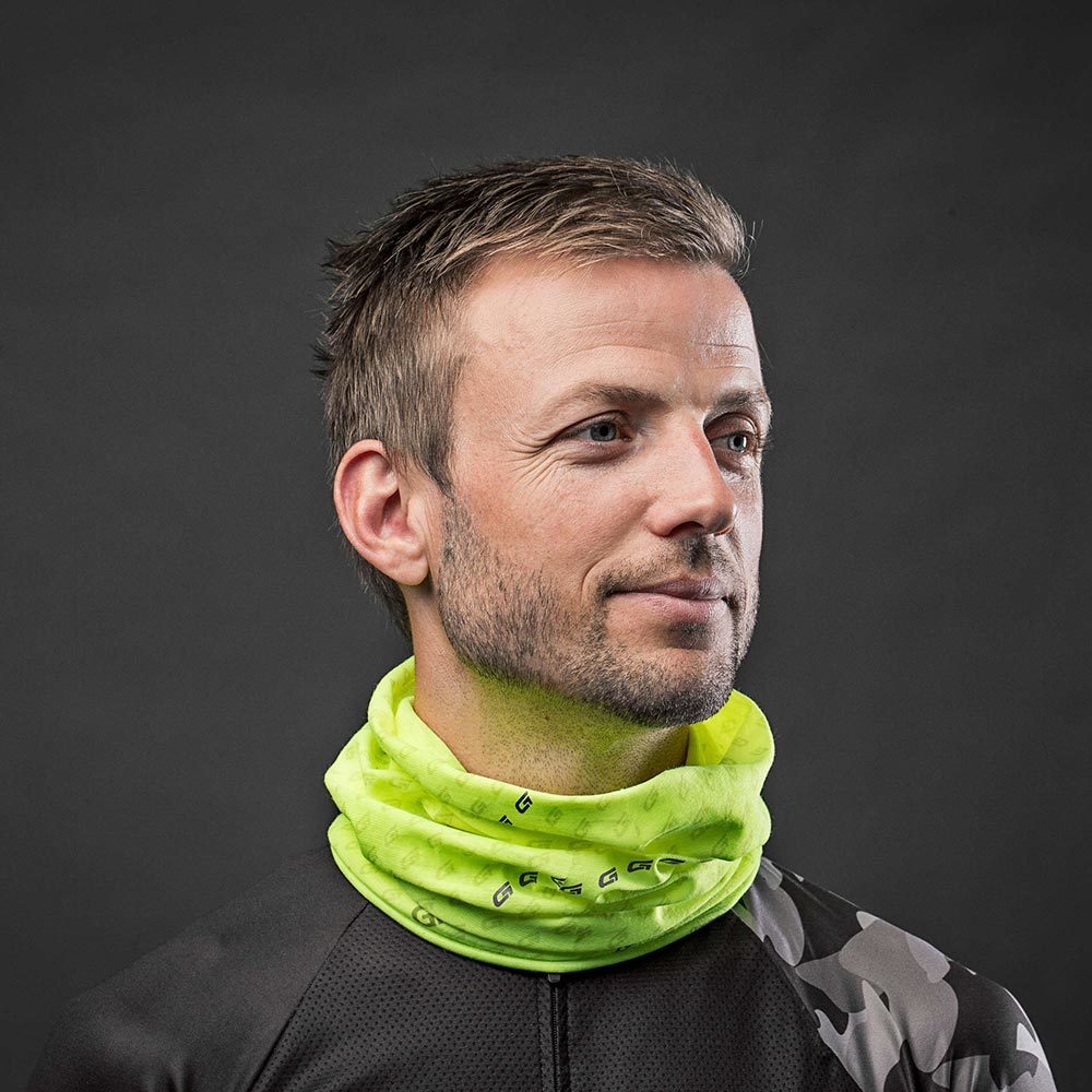 GripGrab Multifunctionele Neck Warmer Reflective Hi-Vis Geel