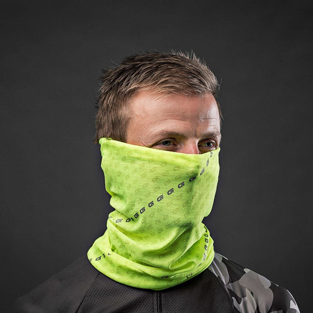 GripGrab Multifunctionele Neck Warmer Reflective Hi-Vis Geel