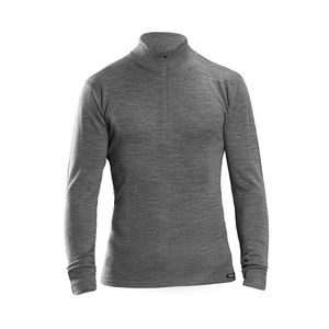 GripGrab Merino Bamboo 1/2 Zip Thermoshirt Lange Mouwen Grijs