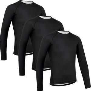 GripGrab Ride Thermal Thermoshirt Lange Mouwen 3Pack Zwart