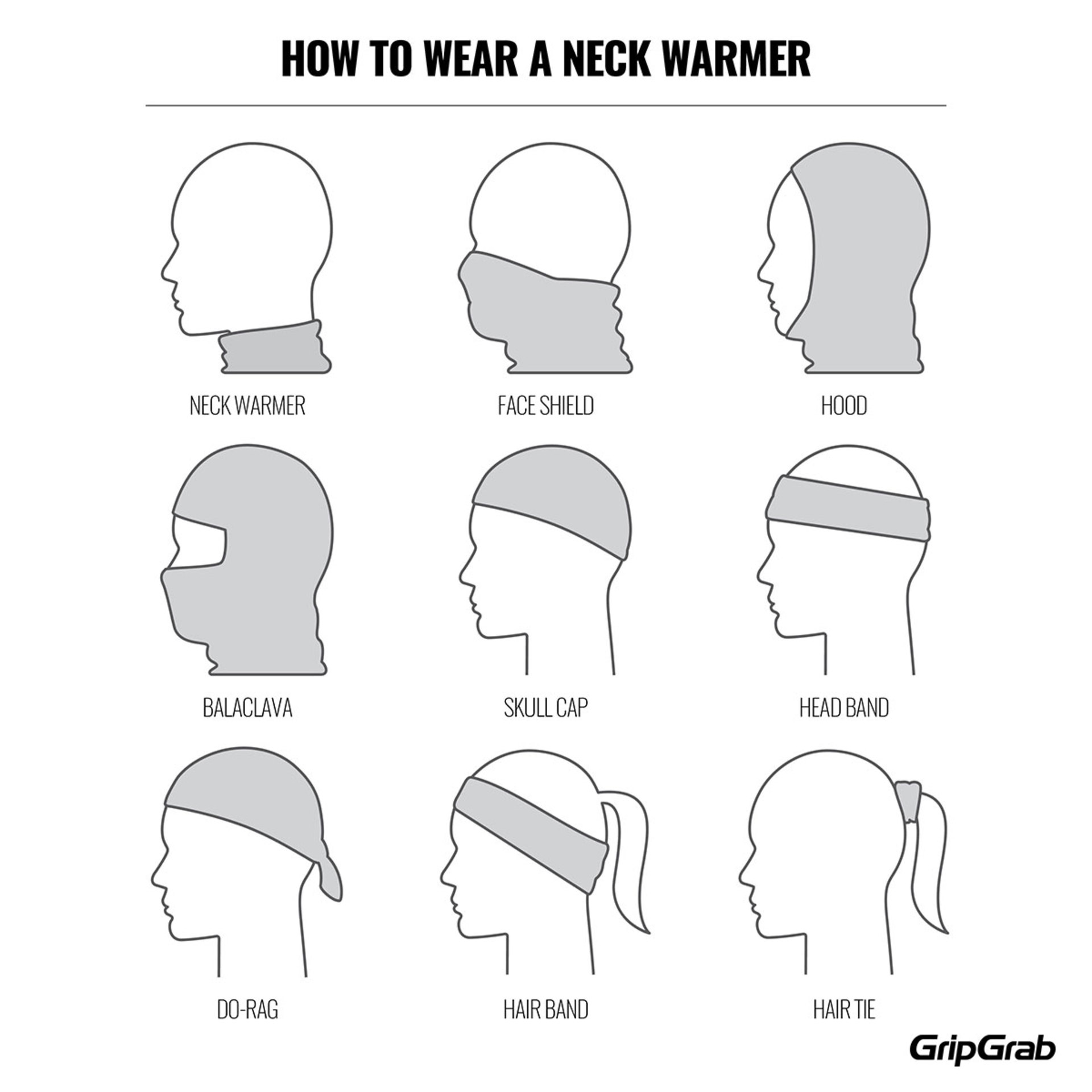 GripGrab Freedom Seamless Warp Knitted Nekwarmer Grijs