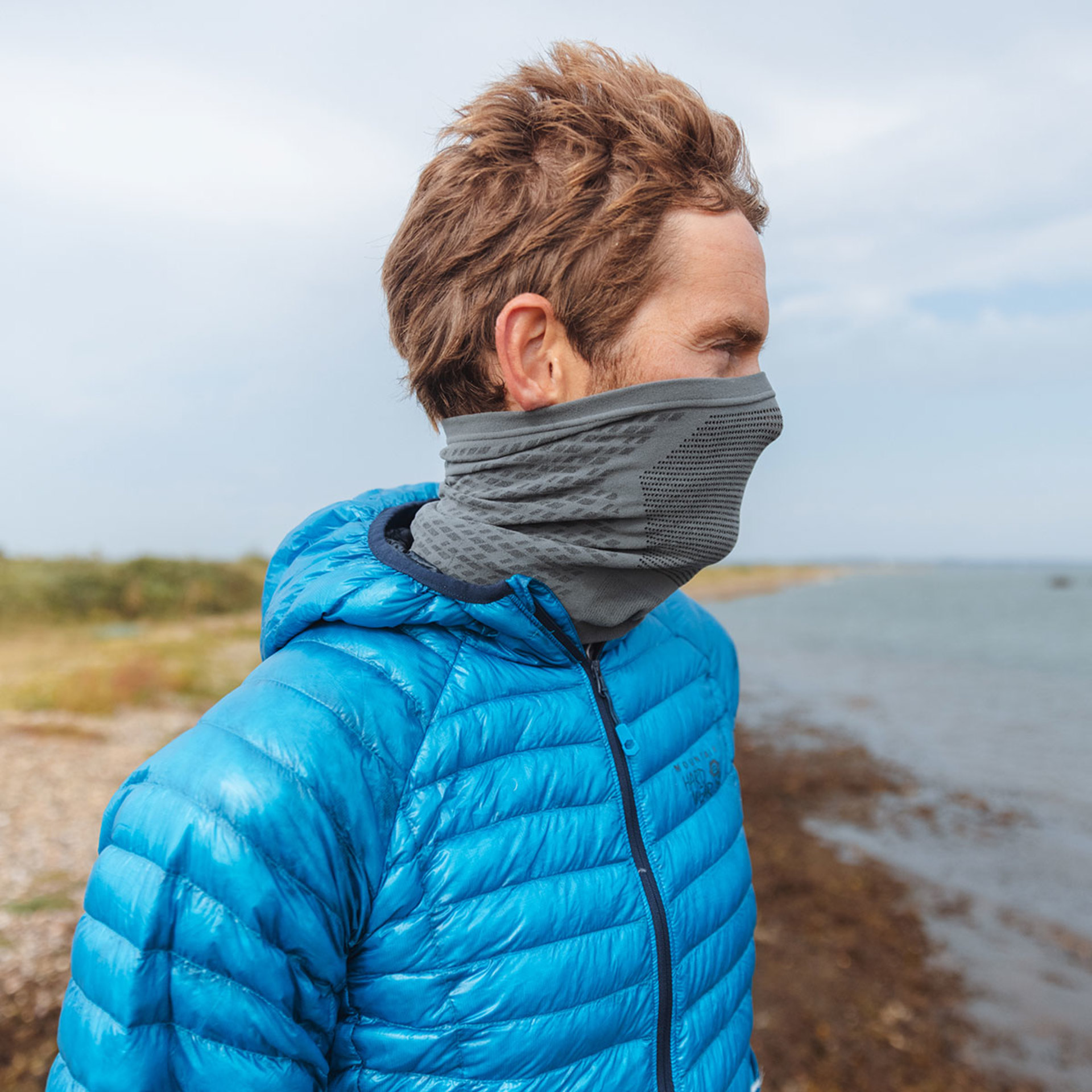 GripGrab Freedom Seamless Warp Knitted Nekwarmer Grijs