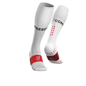 Compressport Full Socks Run Compressiekousen Wit