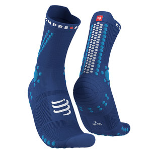 Compressport Pro Racing v4.0 Trail Compressiesokken Blauw