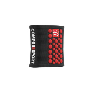 Compressport Zweetband 3D.Dots Zwart/Rood