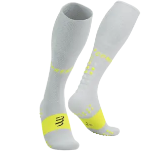 Compressport Full Socks Oxygen Compressiesokken Geel/Wit/Zwart