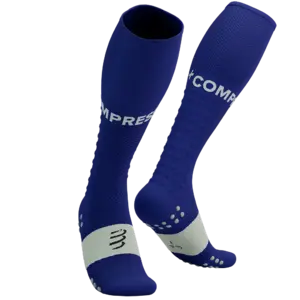 Compressport Full Socks Run Compressiekousen Paars/Grijs