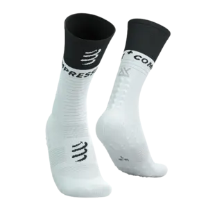 Compressport Mid V2.0 Bike Compressiesokken Wit/Zwart