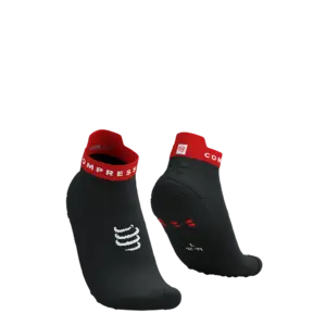 Compressport Pro Racing v4.0 Run Low Compressiesokken Zwart/Rood/Wit