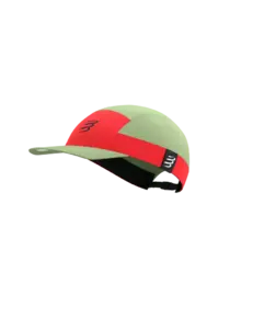 Compressport 5 Panel Light Pet Groen/Fluo Rood