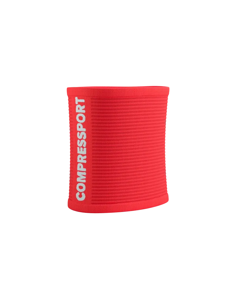 Compressport Zweetband 3D.Dots Fluo Rood/Wit