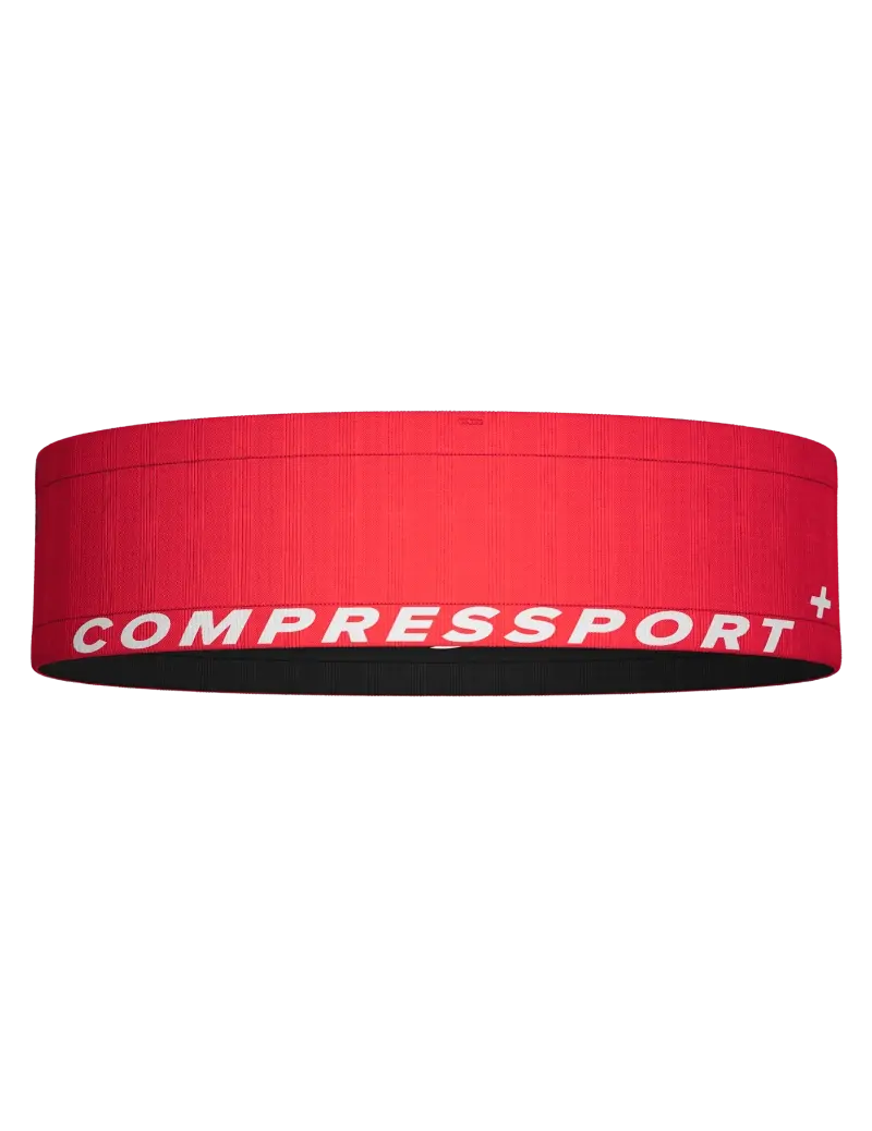 Compressport Free Belt Fluo Rood/Zwart