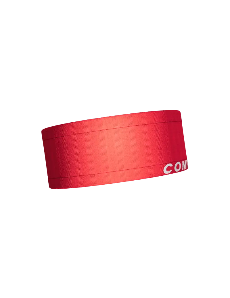 Compressport Free Belt Fluo Rood/Zwart