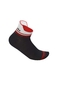 RH+ Flux Fietssokken Zwart/Wit/Rood Dames