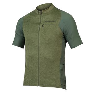 Endura GV500 Reiver Gravel Fietsshirt Korte Mouwen Groen Heren