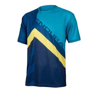 Endura SingleTrack LTD MTB Fietsshirt Korte Mouwen Blauw Heren