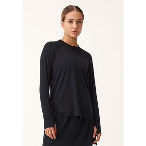 Röhnisch Clara Loose Hardloopshirt Lange Mouwen Zwart Dames