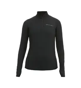 Röhnisch Light Thermo Half Zip Hardloopshirt Lange Mouwen Zwart Dames