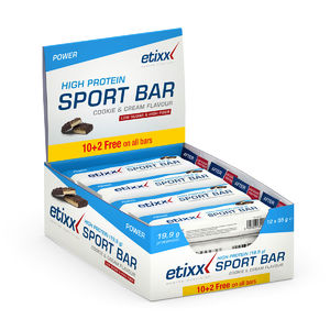 Etixx High Protein Sportrepen Cookie & Cream 12 stuks