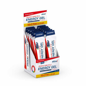 Etixx Double Carb Energy Gel Pro Line Blueberry 12 stuks