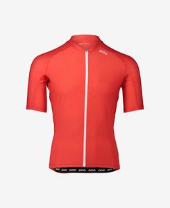 POC Limited Zip Fietsshirt Korte Mouwen Oranje Heren