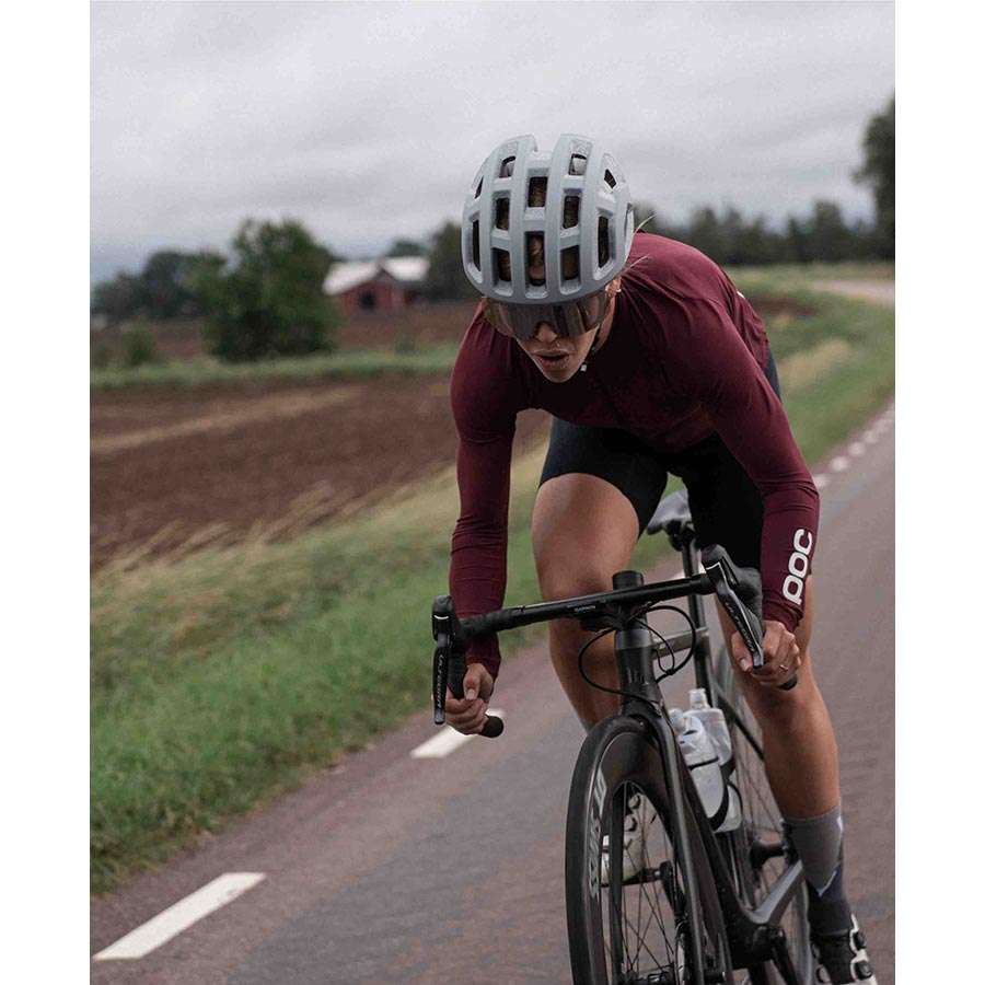POC Ventral Lite Race Fietshelm Mat Grijs