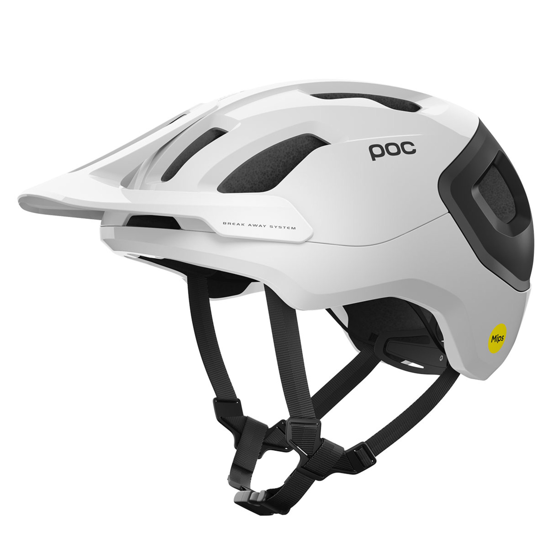 POC Axion Race MIPS MTB Fietshelm Wit/Zwart