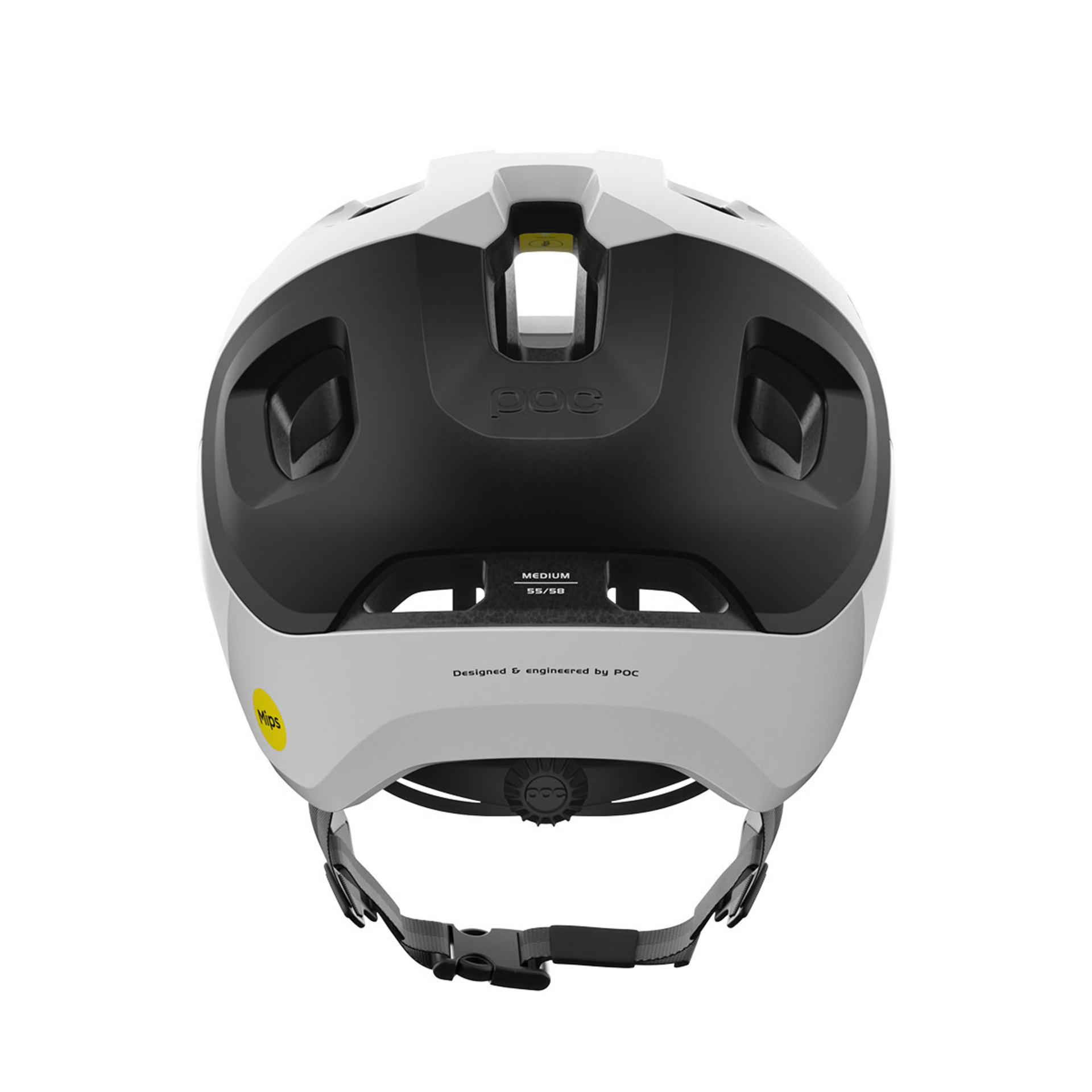 POC Axion Race MIPS MTB Fietshelm Wit/Zwart