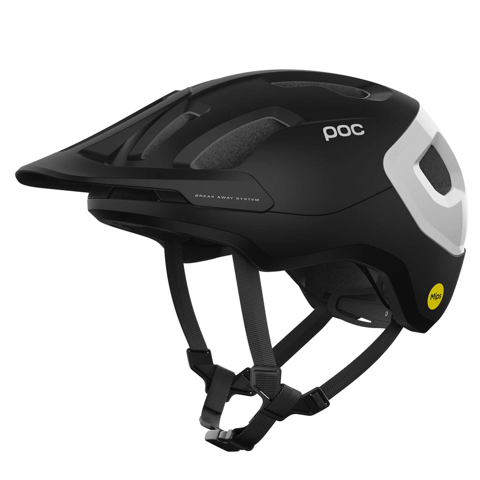 POC Axion Race MIPS MTB Fietshelm Zwart/Wit