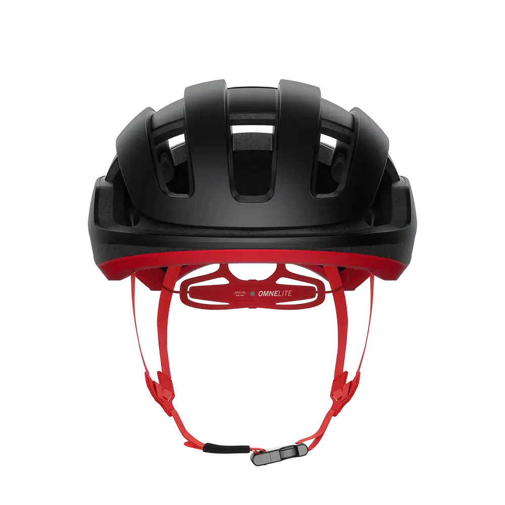 POC Omne Lite Race Fietshelm Zwart/Rood