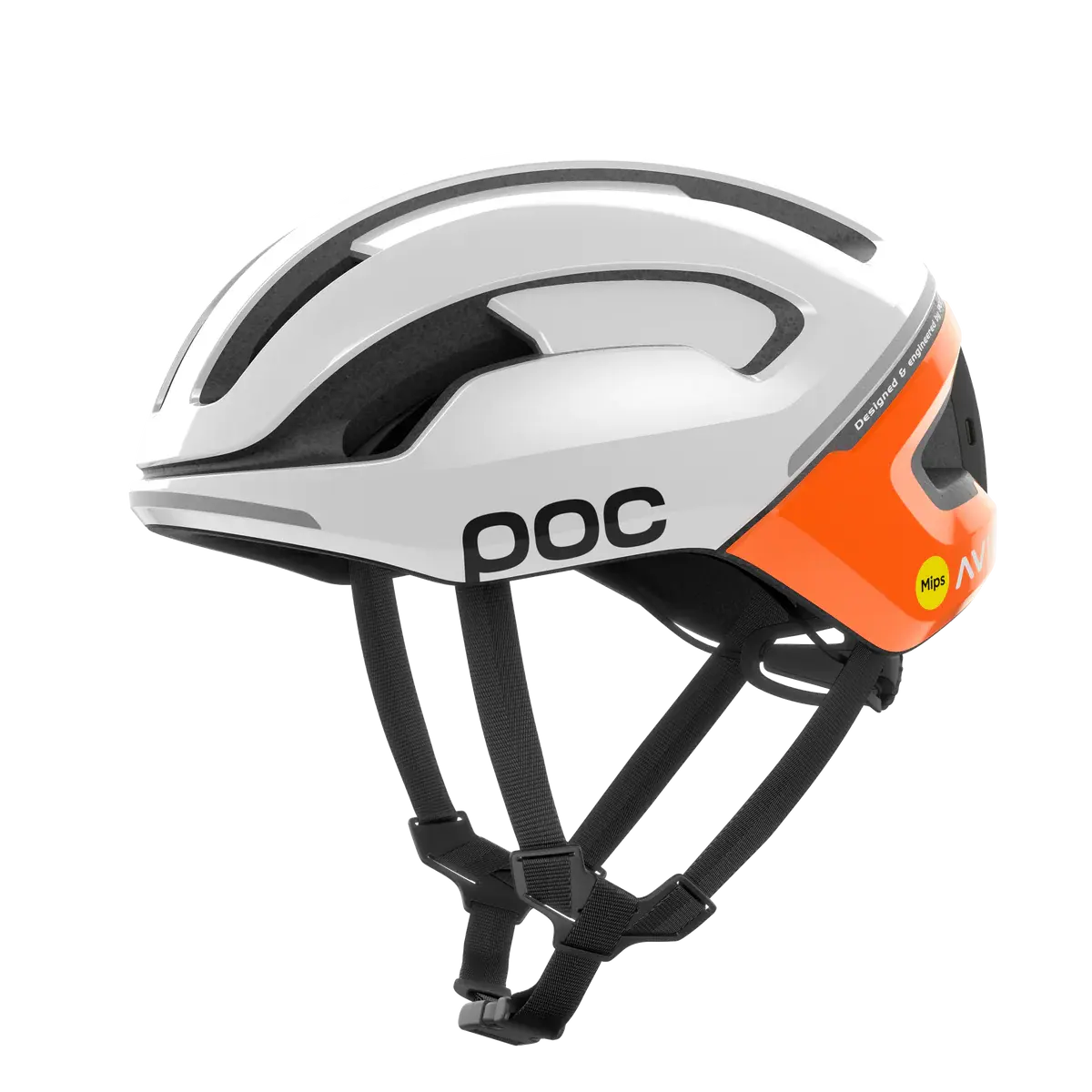 POC Omne Beacon MIPS Race Fietshelm Oranje/Wit
