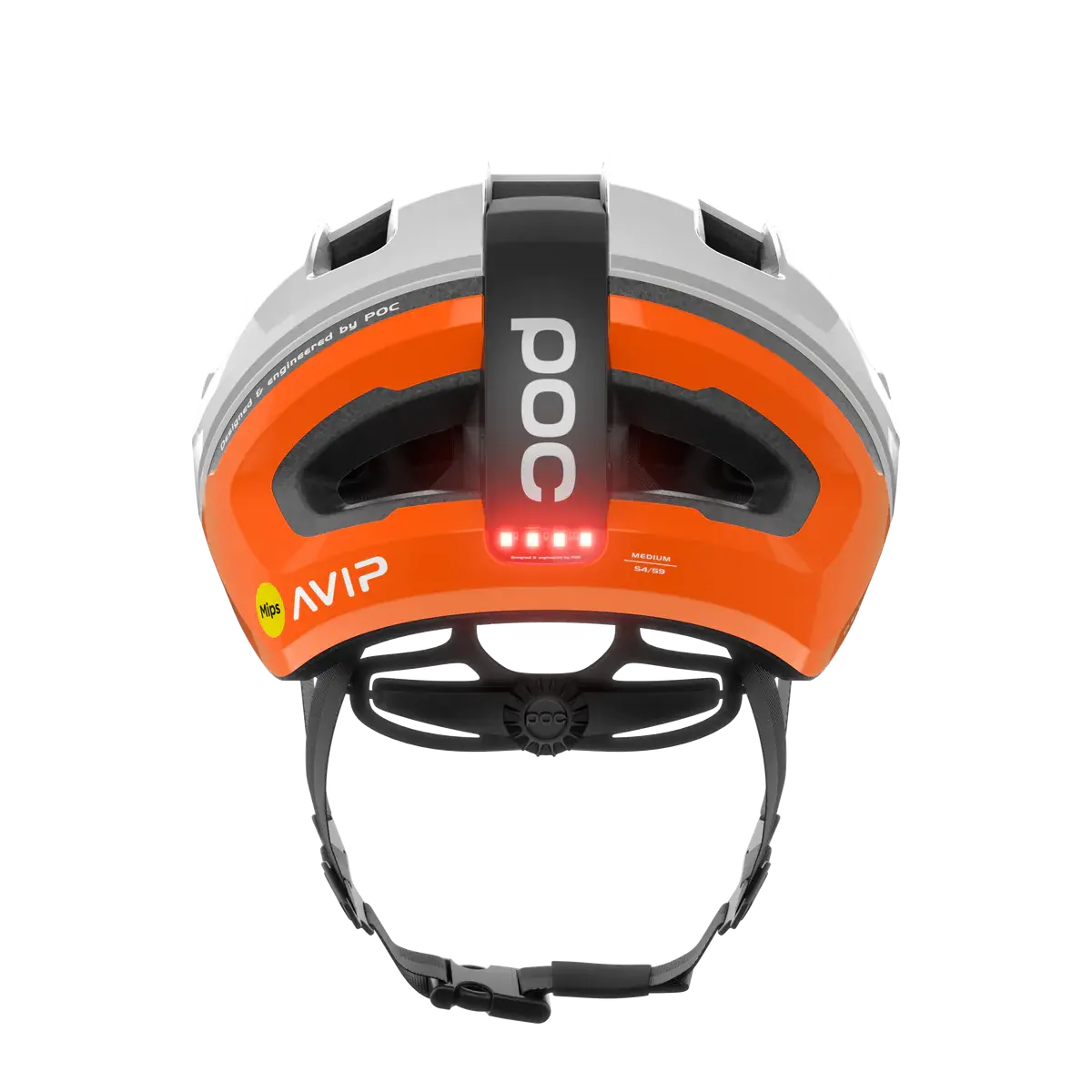 POC Omne Beacon MIPS Race Fietshelm Oranje/Wit