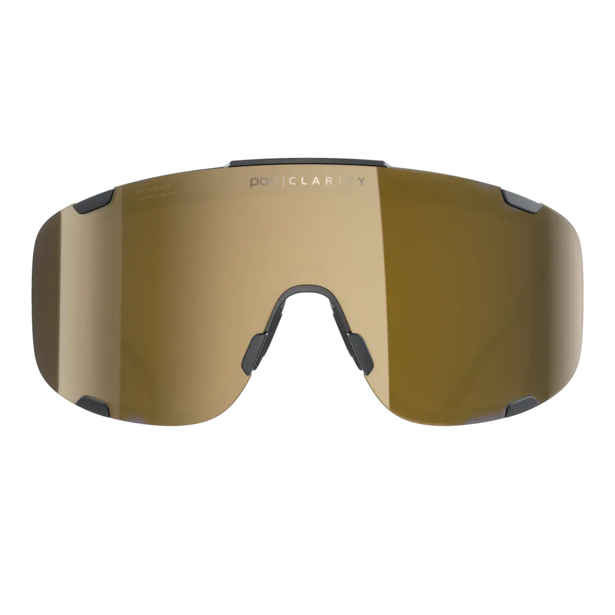POC Devour Sport Zonnebril Zwart met Road Lens Goud