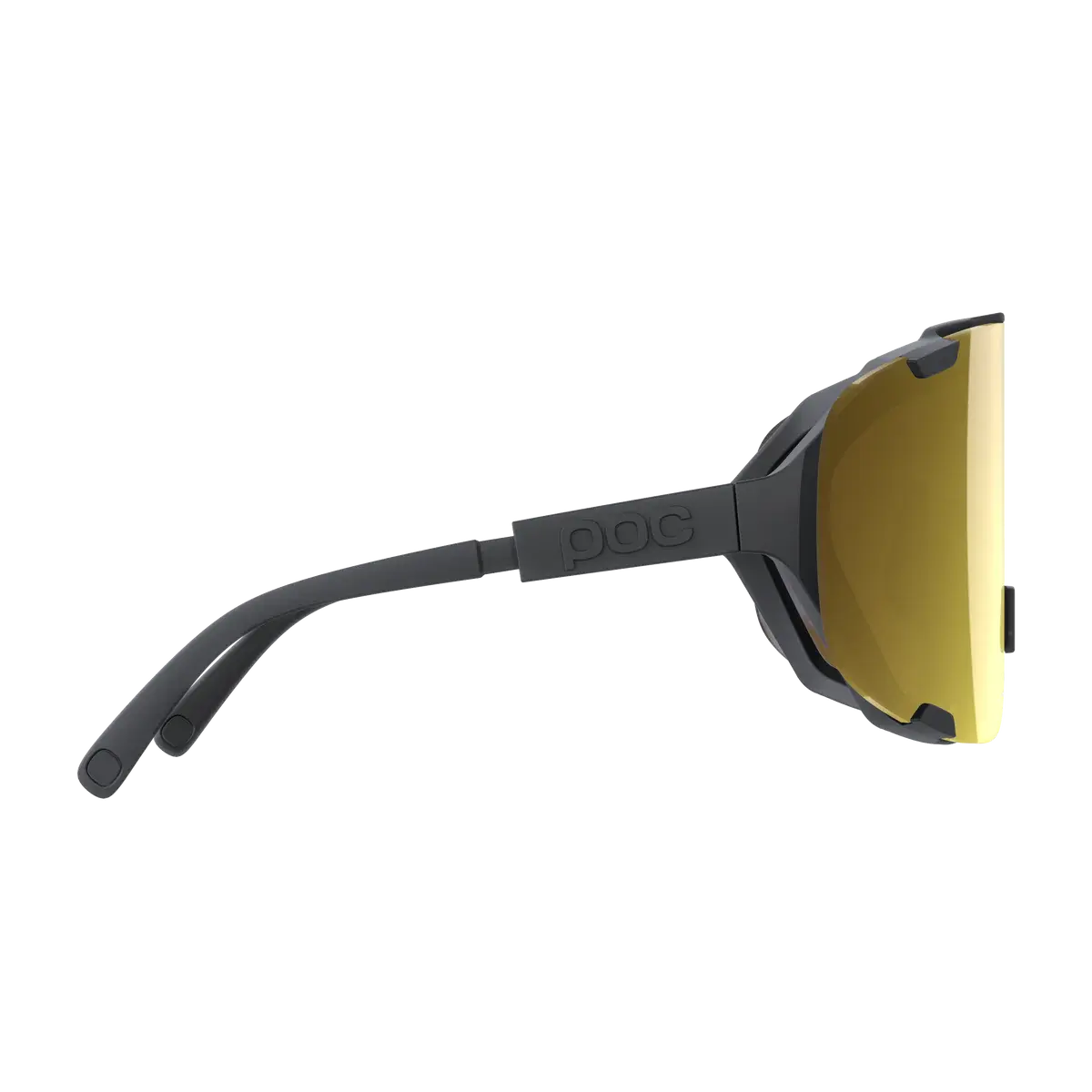 POC Devour Sport Zonnebril Zwart met Road Lens Goud