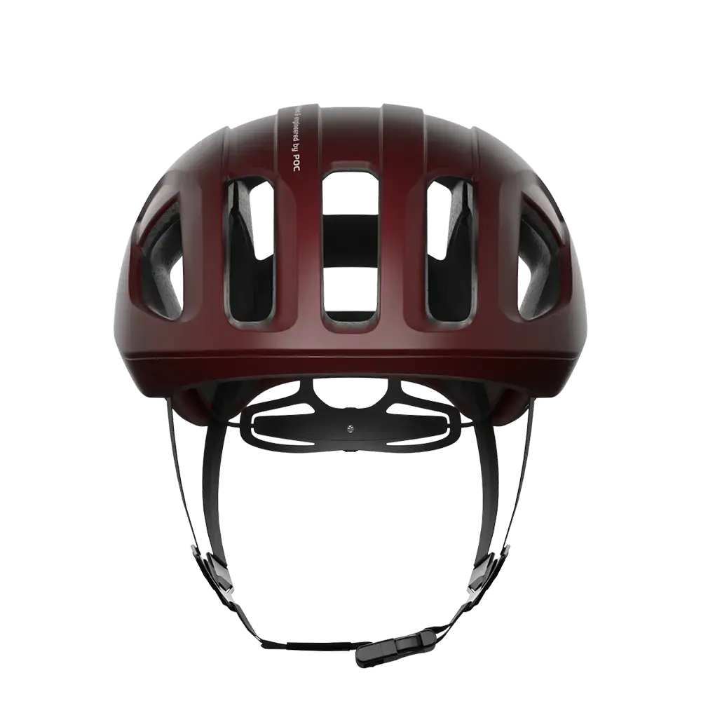 POC Ventral MIPS Race Fietshelm Mat Donkerrood/Wit