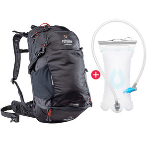 FUTURUM PROFORMANCE Multi-Sports Rugzak 18-25L + Drink reservoir Zwart