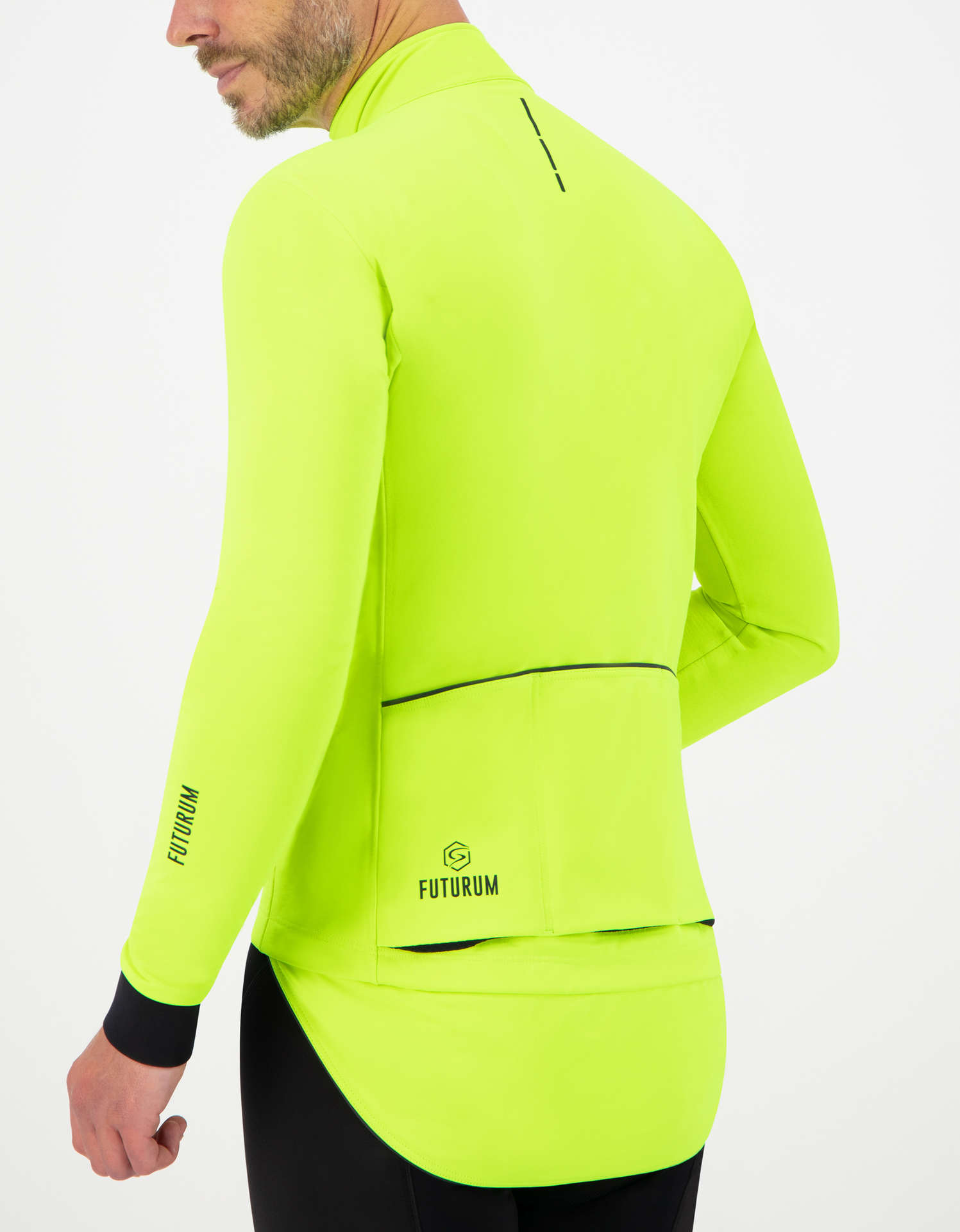 FUTURUM 4 SEASONS II Fietsjack Fluo Geel Heren