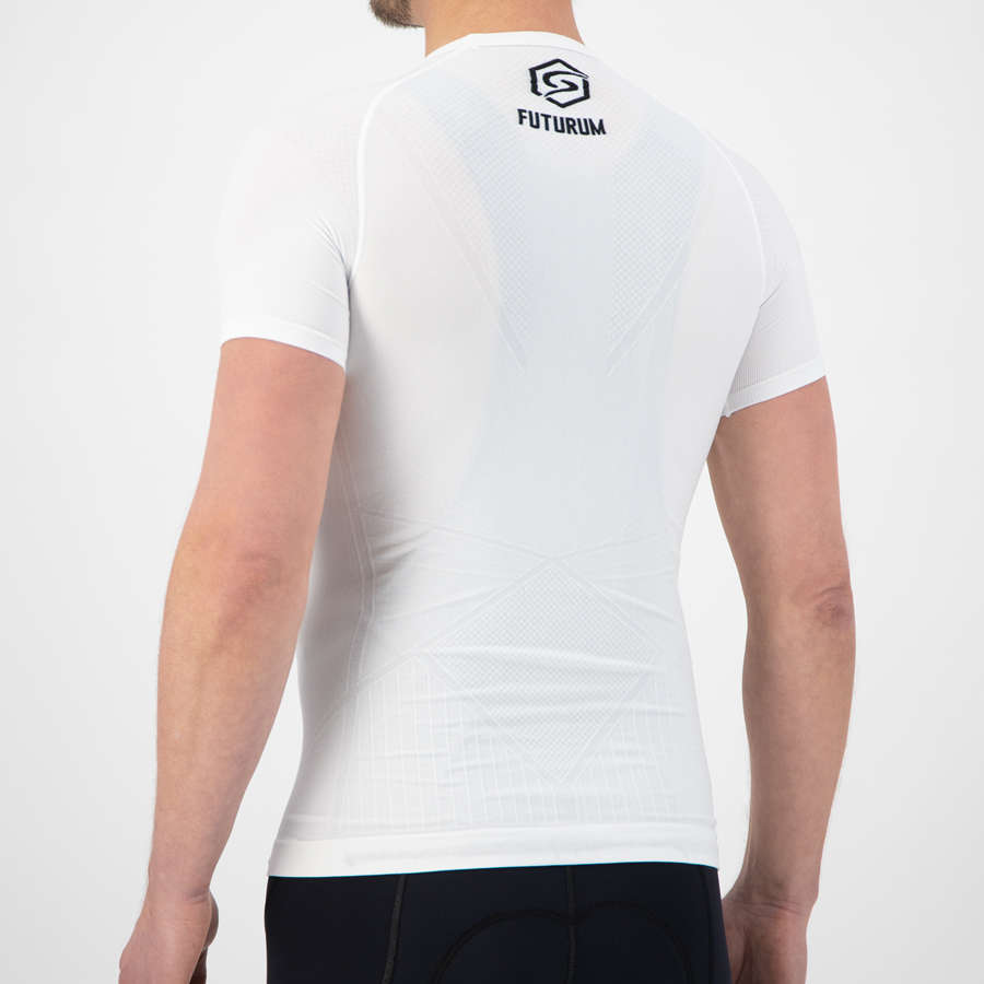 FUTURUM Recycled Ondershirt Korte Mouwen Wit Heren 2-Pack