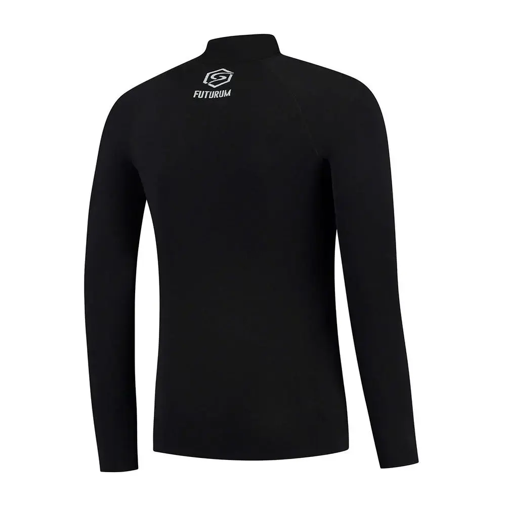 FUTURUM Recycled Thermoshirt Lange Mouwen Zwart Heren