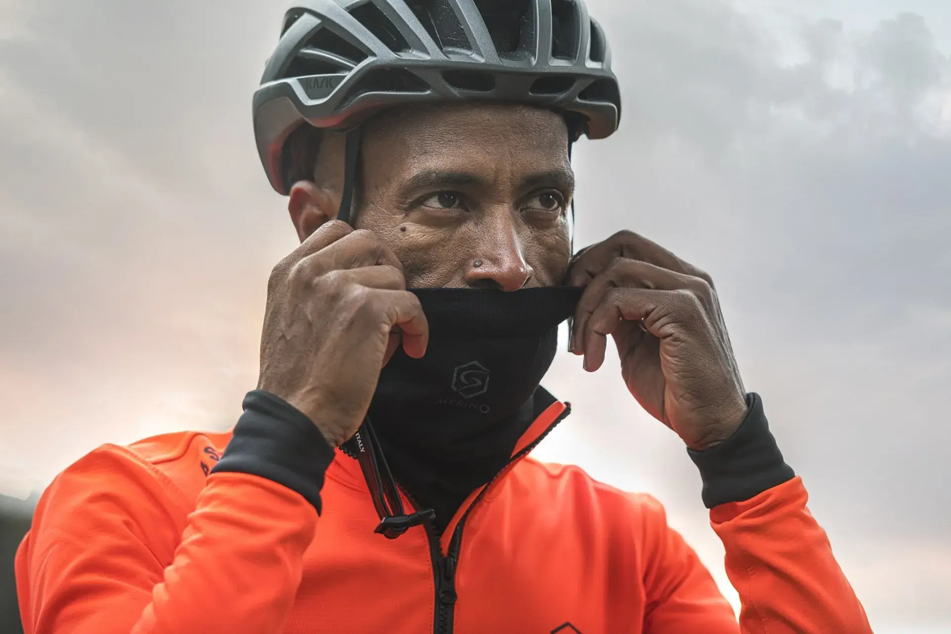 FUTURUM 4 SEASONS Face & Neck Warmer Merino Black