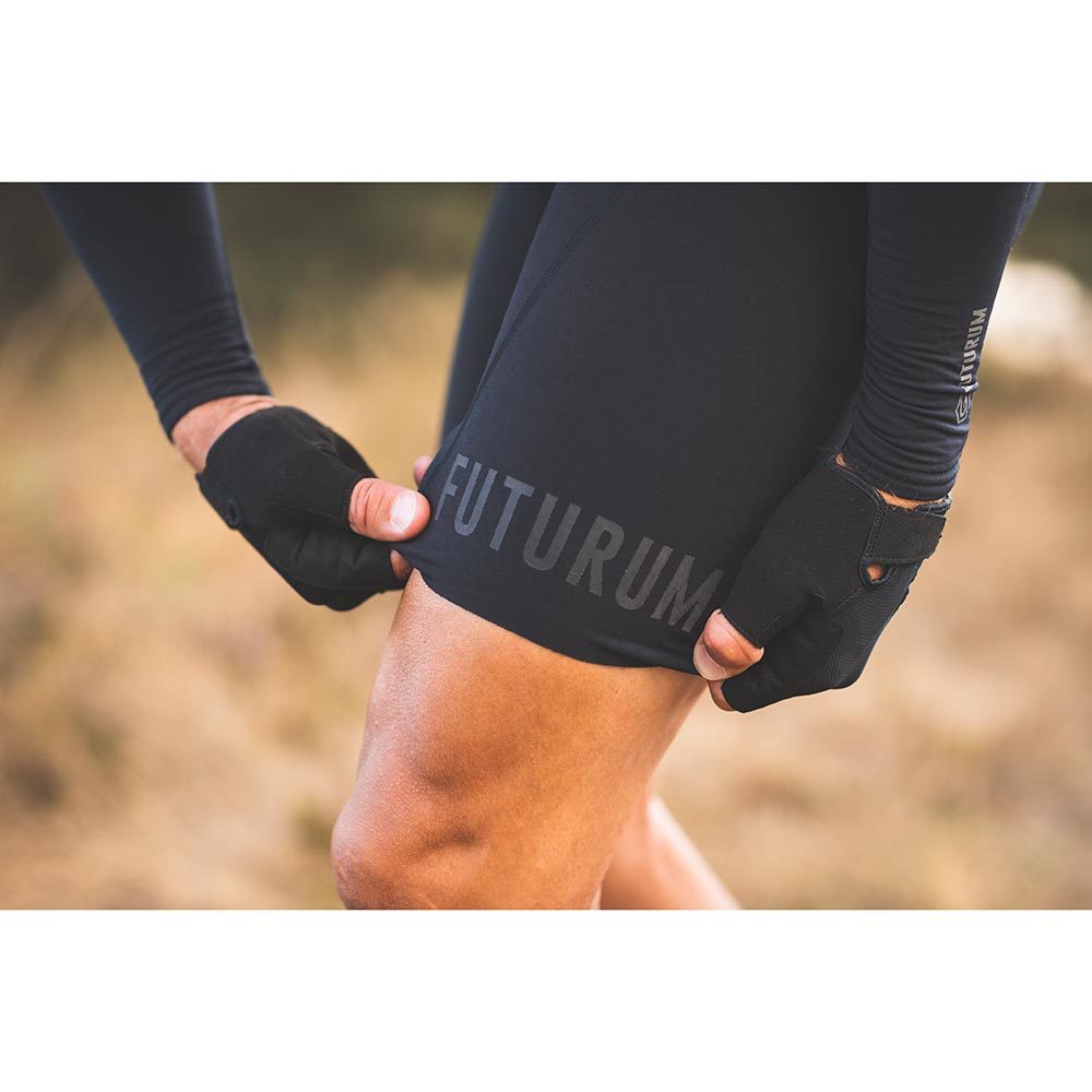 FUTURUM JONA II Merino Fietsbroek Thermo Kort Zwart Heren